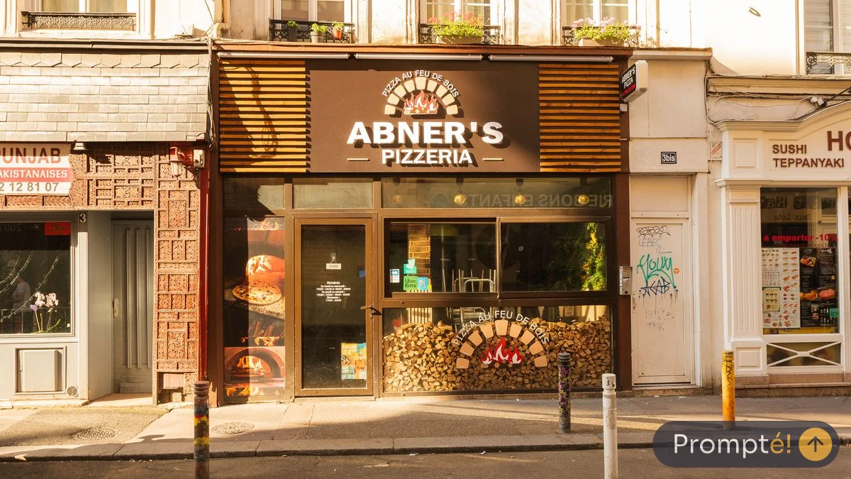 Restaurant Abner’s Pizzeria, cuisine pizzeria, au Vieux-Marche de Rouen - photo terrain