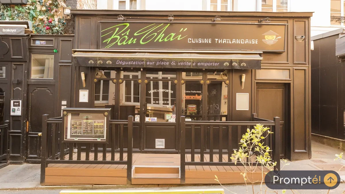 Restaurant Bân Thaï, cuisine thaï / vietnamien, au Vieux-Marche de Rouen - photo terrain