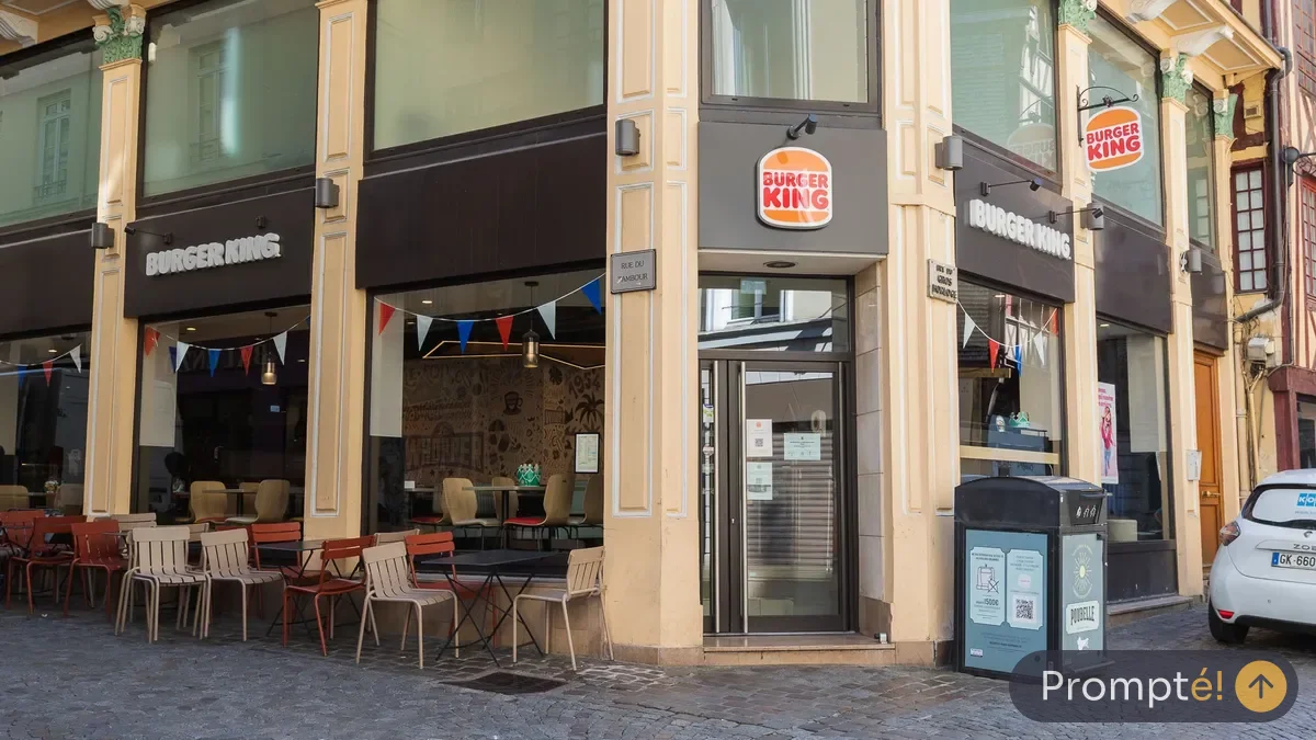 Restaurant Burger King, cuisine burger / street food, au Gros-Horloge de Rouen - photo terrain