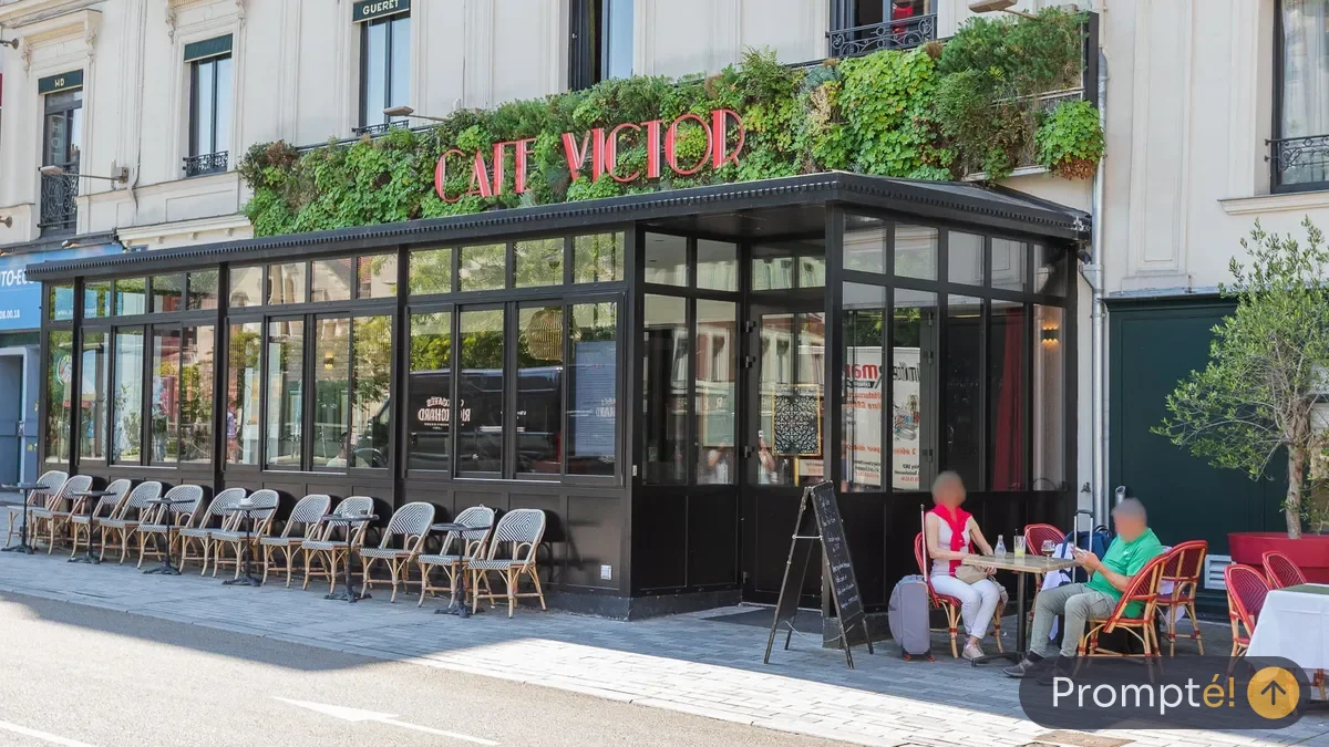Restaurant Café Victor - Brasserie Hôtel de Dieppe 1880, cuisine brasserie / bar-restaurant, au Quartier Gare de Rouen - photo terrain