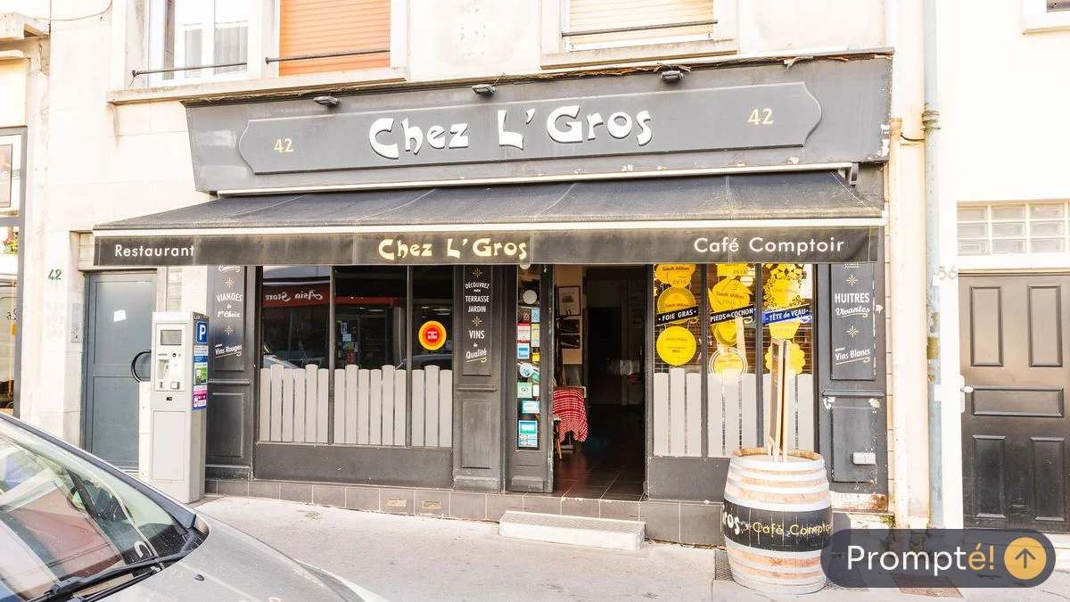 Restaurant Chez L'Gros, cuisine français / bistrot, au Gros-Horloge de Rouen - photo terrain