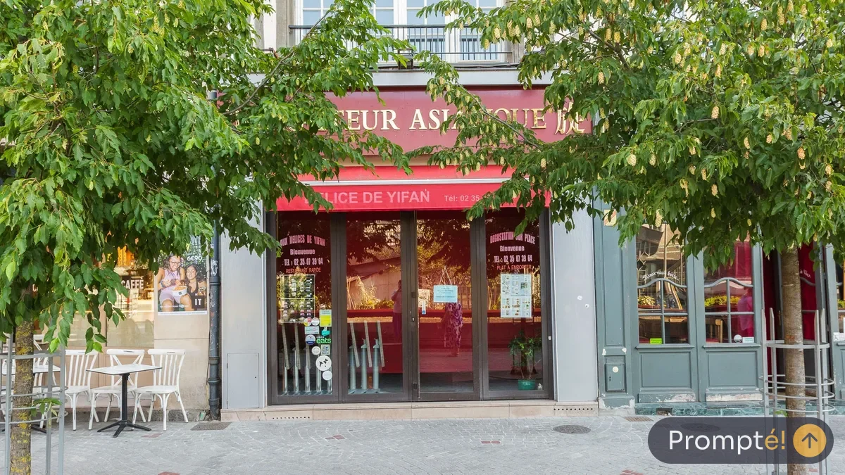 Restaurant Délice de Yifan, cuisine chinois / asiatique, au Vieux-Marche de Rouen - photo terrain