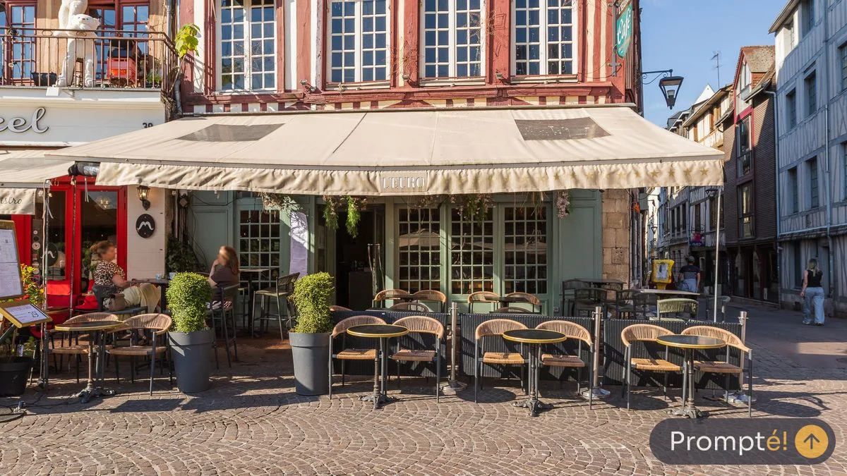 Restaurant Euro Café, cuisine bar / café, au Vieux-Marche de Rouen - photo terrain