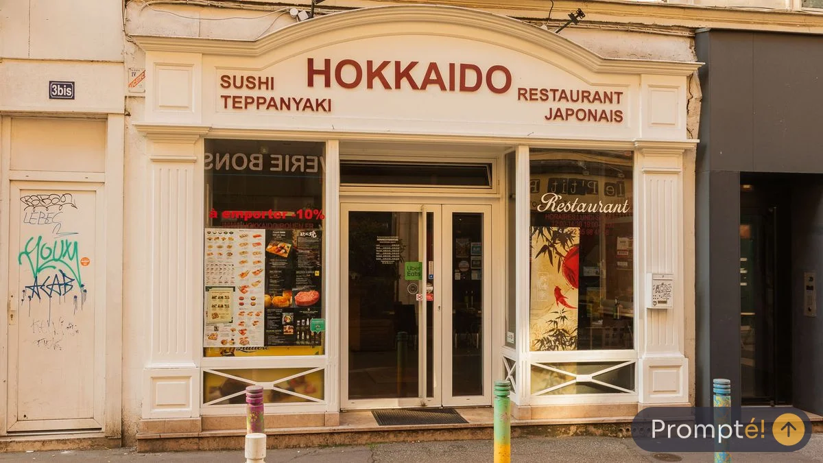 Restaurant Hokkaido, cuisine japonais / sushi, au Vieux-Marche de Rouen - photo terrain