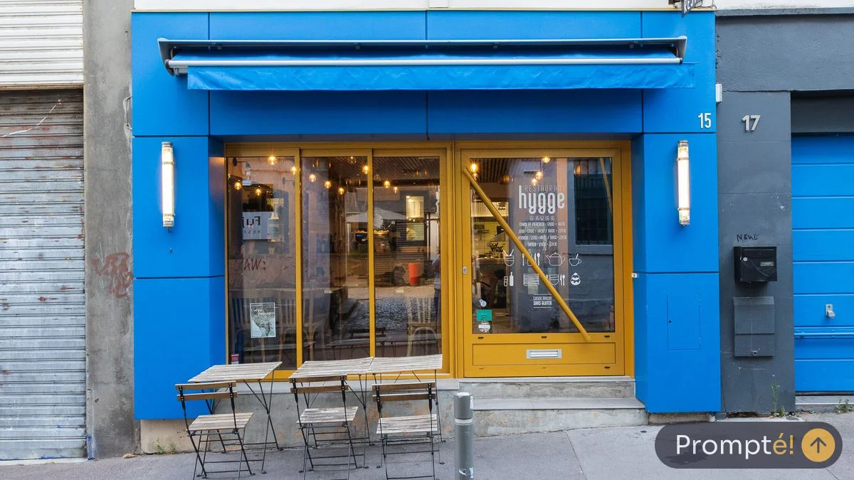 Restaurant Hygge, cuisine français / bistrot, au Vieux-Marche de Rouen - photo terrain