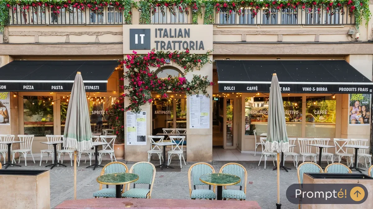 Restaurant IT - Italian Trattoria Rouen, cuisine italien, au Vieux-Marche de Rouen - photo terrain