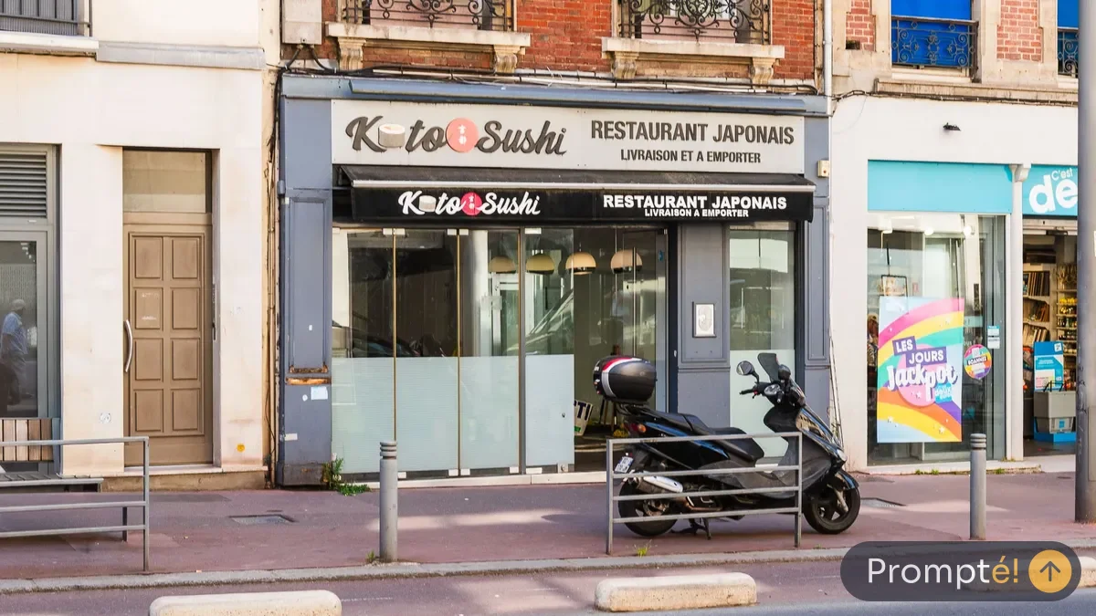 Restaurant koto sushi, cuisine japonais / sushi, au Gros-Horloge de Rouen - photo terrain