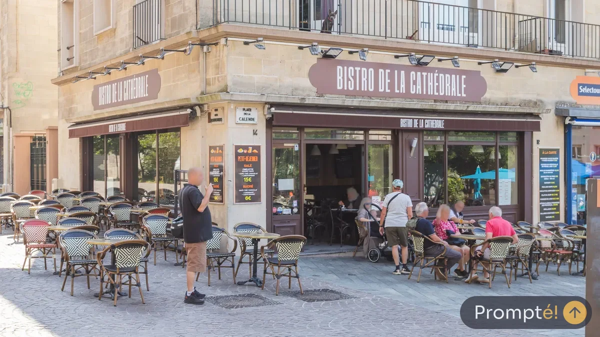 Restaurant Le bistro de la cathédrale, cuisine français / bistrot, au Cathedrale / Centre historique de Rouen - photo terrain
