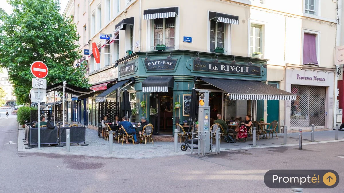 Restaurant Le Rivoli, cuisine bar / café, au Vieux-Marche de Rouen - photo terrain