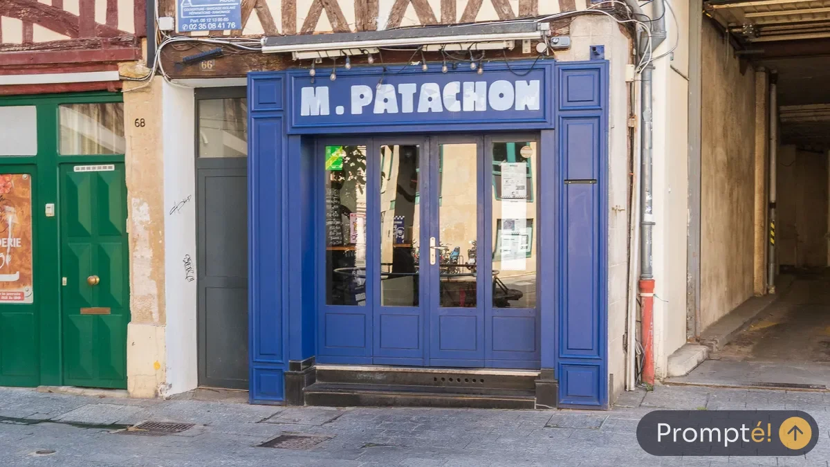 Restaurant M. Patachon - Place de la Pucelle, cuisine burger / street food, au Gros-Horloge de Rouen - photo terrain