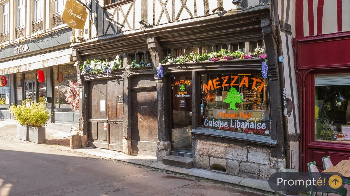 Restaurant MEZZATI - Cuisine libanaise, cuisine libanais / oriental, au Vieux-Marche de Rouen - photo terrain