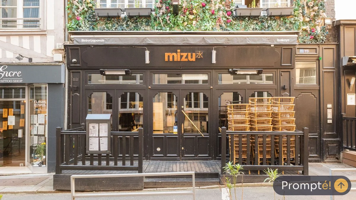Restaurant Mizu - Bistrot Japonais, cuisine japonais / sushi, au Vieux-Marche de Rouen - photo terrain