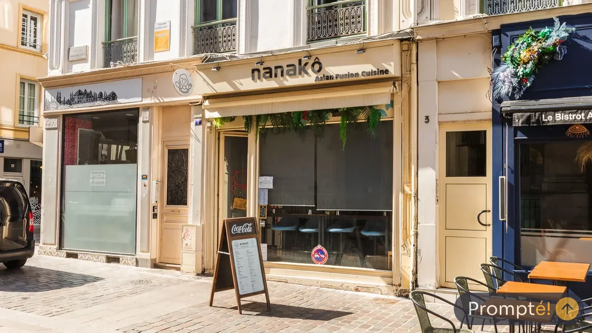 Restaurant Nanakô, cuisine japonais / sushi, au Gros-Horloge de Rouen - photo terrain