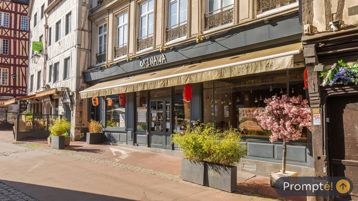 Restaurant Okinawa, cuisine japonais / sushi, au Vieux-Marche de Rouen - photo terrain