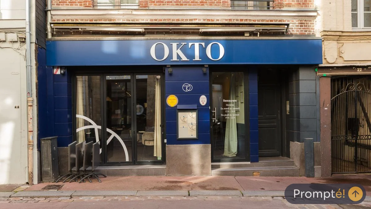 Restaurant OKTO, cuisine gastronomique, au Vieux-Marche de Rouen - photo terrain