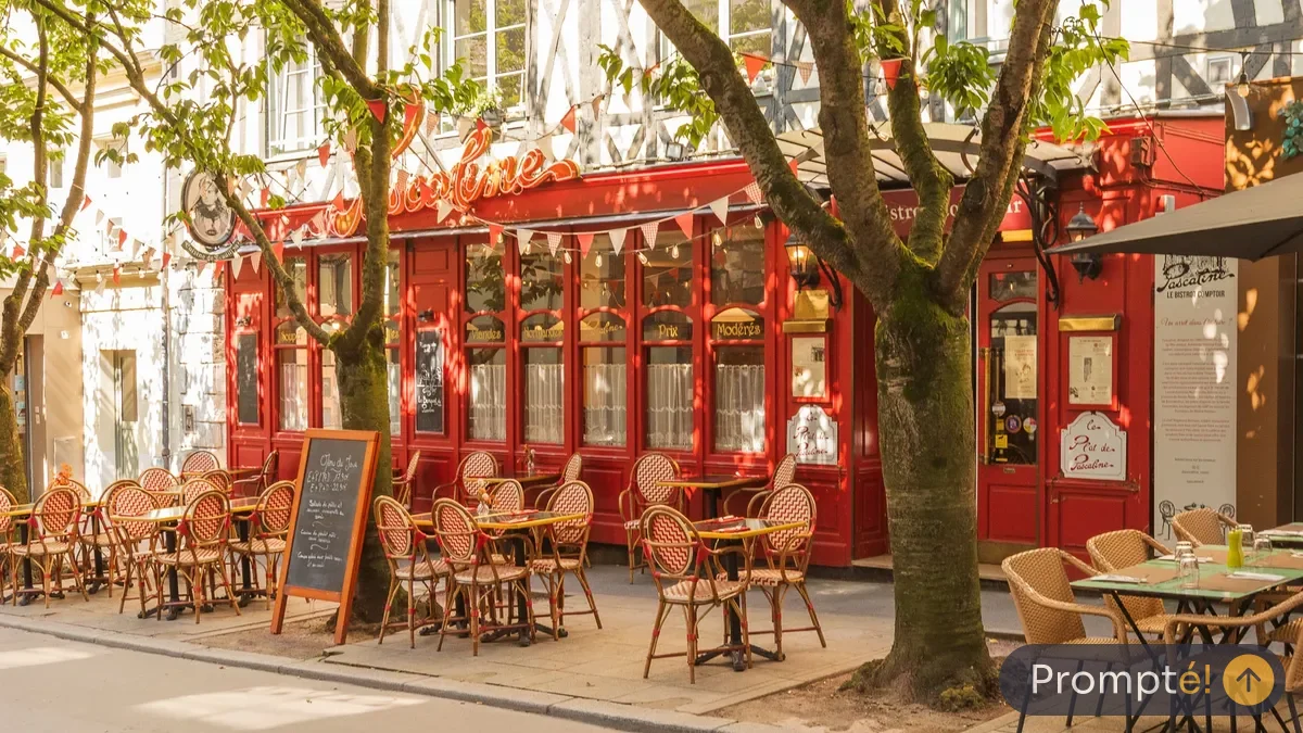 Restaurant Pascaline Restaurant, cuisine français / bistrot, au Gros-Horloge de Rouen - photo terrain