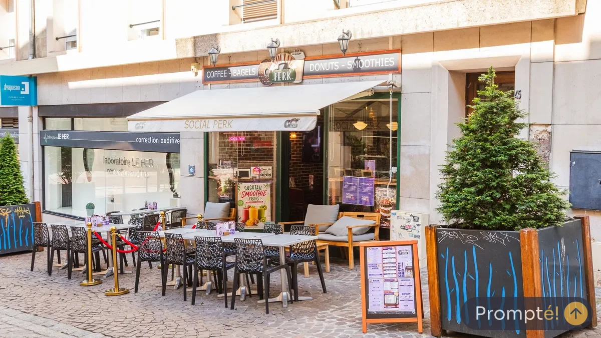 Restaurant Social Perk, cuisine bar / café, au Cathedrale / Centre historique de Rouen - photo terrain
