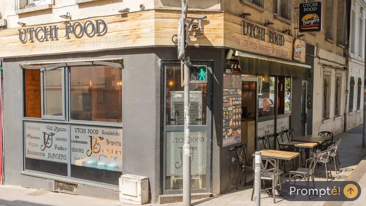 Restaurant Utchi Food, cuisine burger / street food, au Quartier Gare de Rouen - photo terrain